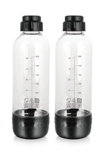 Ekstra soda- & danskvandsflasker - 2 stk.